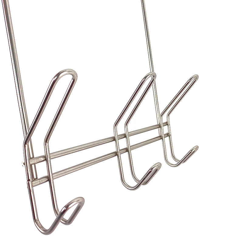 Over The Door Hooks Bathroom Key Cloth Hanging Rack Organizer Metal Door Hangers Towel Clothes Hook