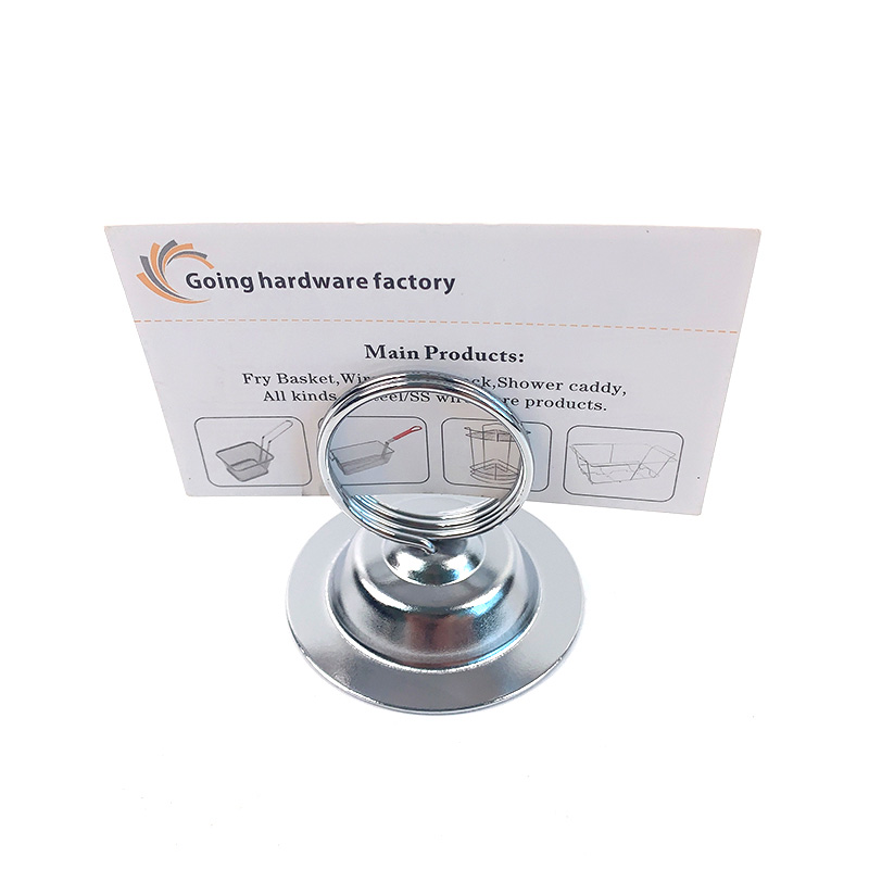 Soporte de fotos personalizado, soportes para números de mesa, soporte de menú de números de mesa de boda de restaurante de metal de acero inoxidable