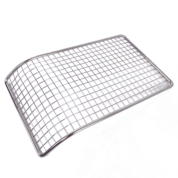 Rejilla de enfriamiento de alambre rectangular, parrilla para horno, rejilla para cocinar y hornear, parrilla de barbacoa de acero inoxidable