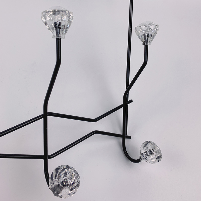 Household Towel Coat Stand Organizer Metal Clothes Hats Hanger Behind Over The Door Hooks