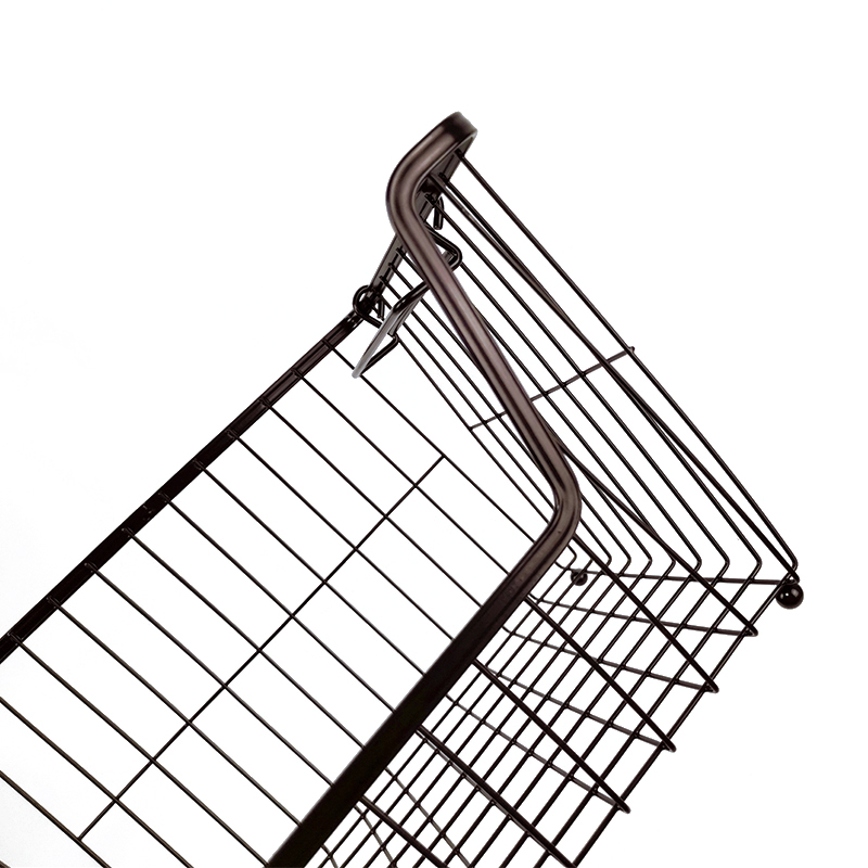 Kitchen stackable storage basket wire vegetable basket wire fruits basket