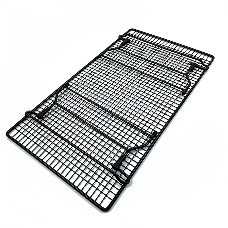Stackable Wire Half Sheet Foldable Cake Bake Cooling Rack With Collapsible Folding Legs
