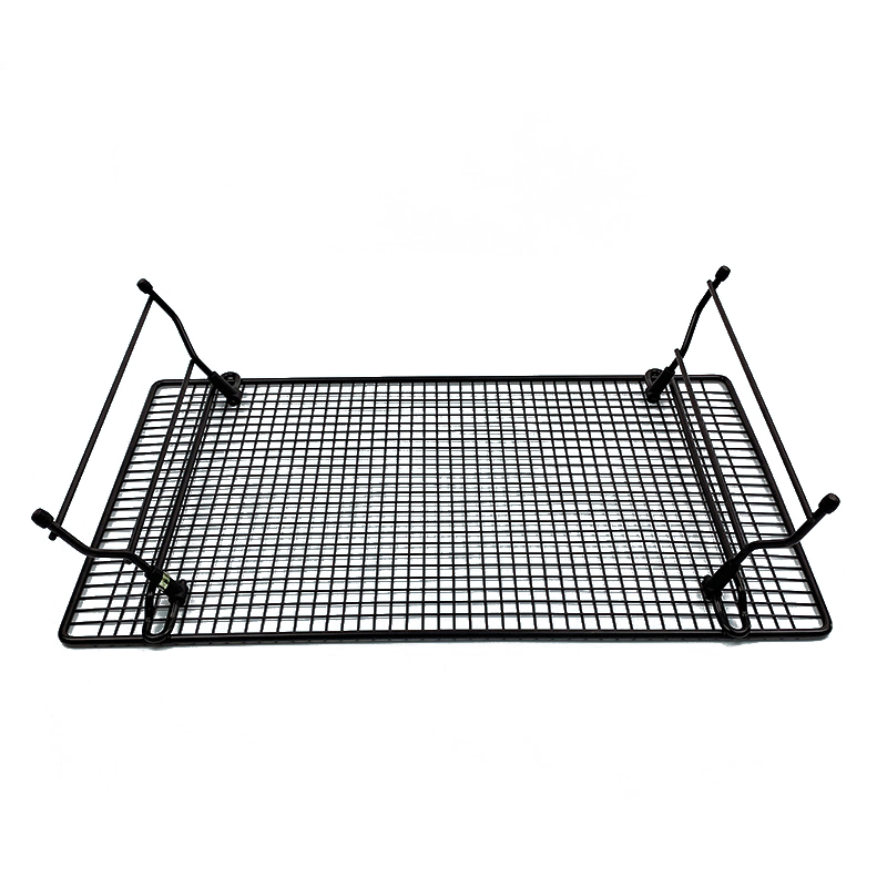 Stackable Wire Half Sheet Foldable Cake Bake Cooling Rack With Collapsible Folding Legs