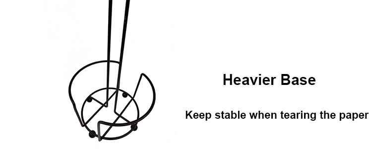 Estante de pie libre de papel higiénico para baño, organizador de almacenamiento de mesa de lujo, rollo de cocina, soporte para papel de cocina, color negro moderno