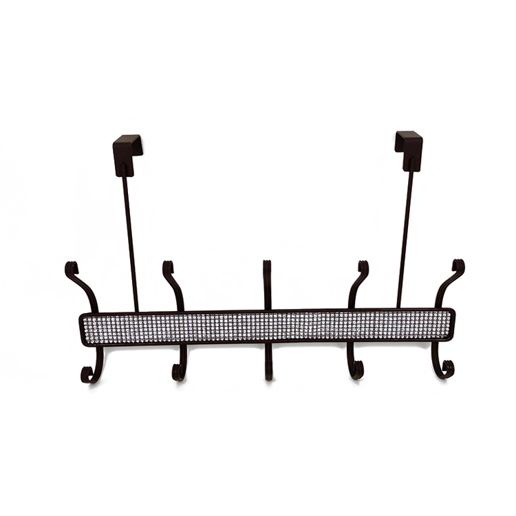 Soportes de almacenamiento para colgar en la puerta, gancho para llaves, perchero sobre la puerta, ganchos para toallas de metal