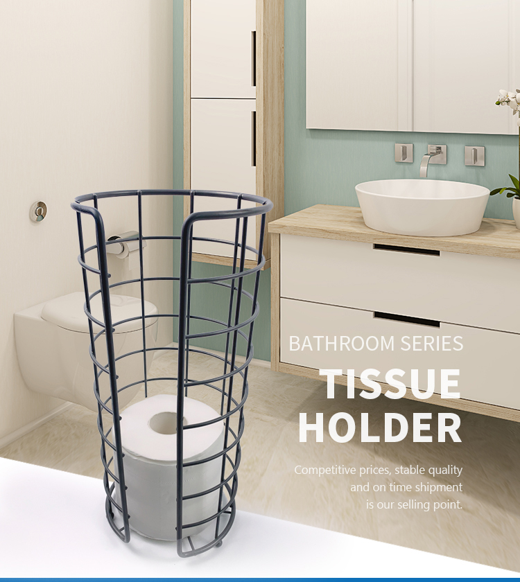 toilet paper tissu stand holder shelf rose gold black vertical standing toalet paper rolling towel holder