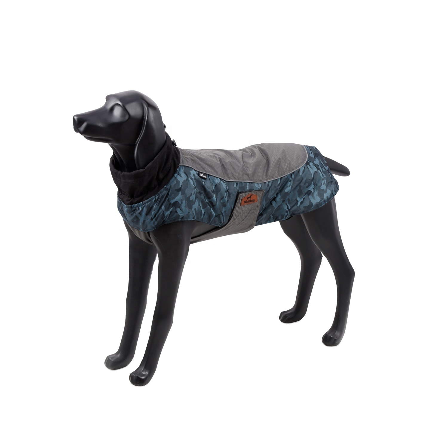 black doggy dog coat