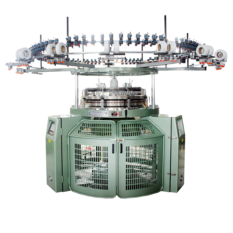 high quality computerized 4/6 color Single Jersey auto striper circular ...