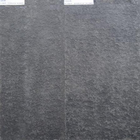 China Quarry Absolute Black Outdoor and Interior  Hainan Black Basalt Stone Honed Tile Price