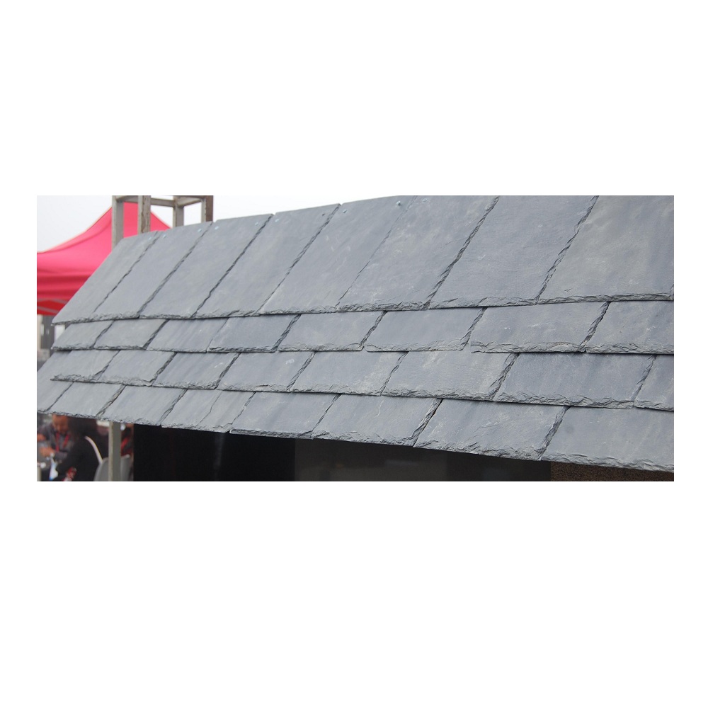 Black Slate Rectangle Japanese Rectangle Roof Tiles
