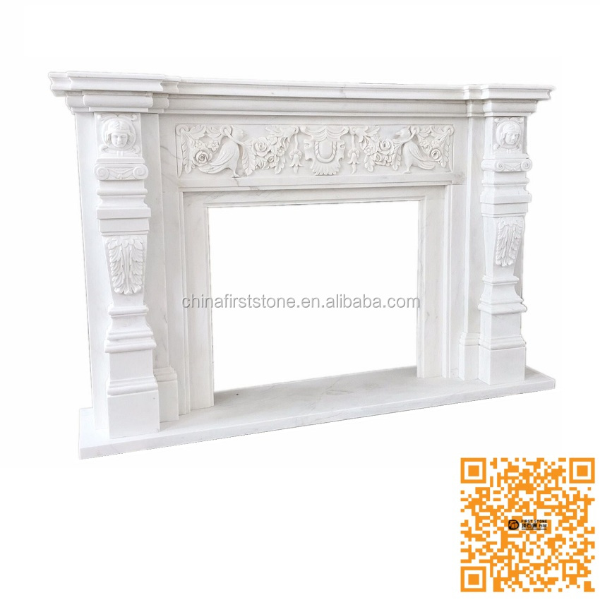 Beige Yellow Marble Fireplace Modern, Stone Veneer Fireplace Natural