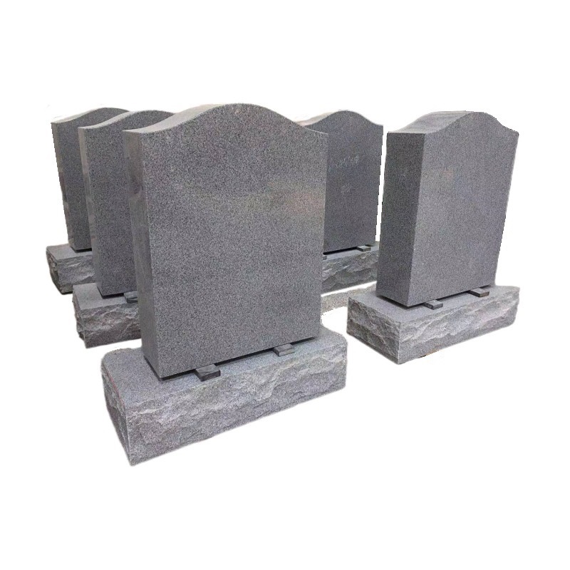 Maker Online Black Granite Stone Cross Carving Ogee Headstone Mold