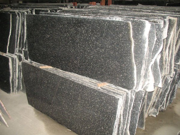 High Quality Starry Sky China Black Granite Floor Tiles 80x80