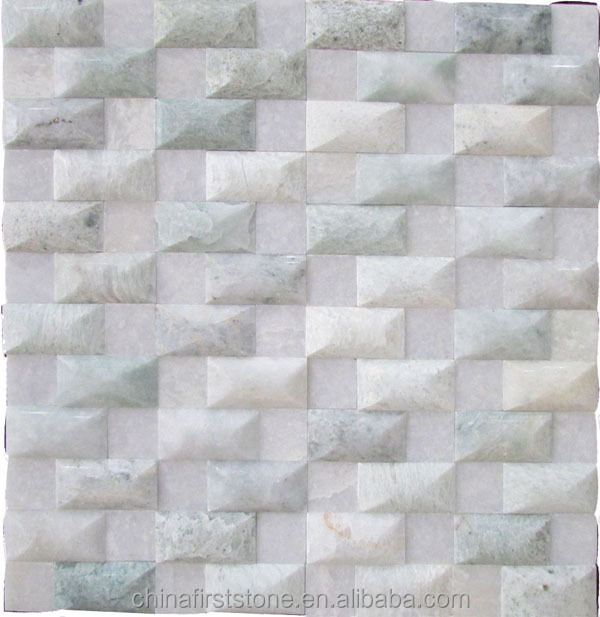 2021 FSMT-287 Hot Selling Good Quality Hotel Building Home Indoor and Outdoor 3D Marble Mosaic Wall Cladding Tiles