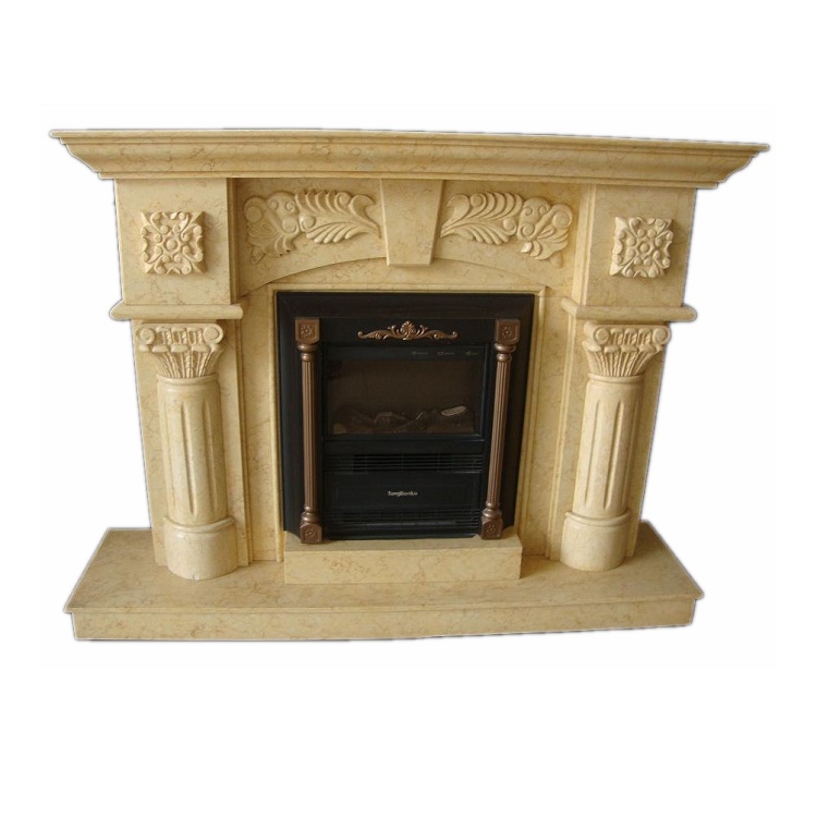 White Marble Fireplace Figure