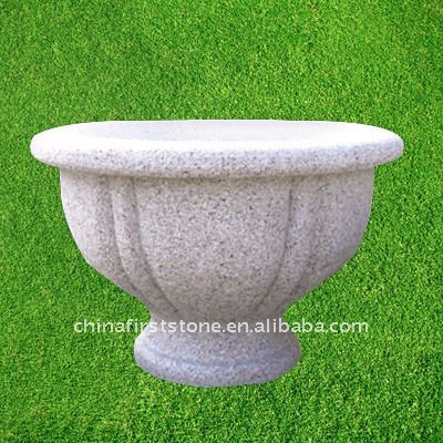 GGV295+296 Wholesale Large Granite Stone Flower Planter Pots