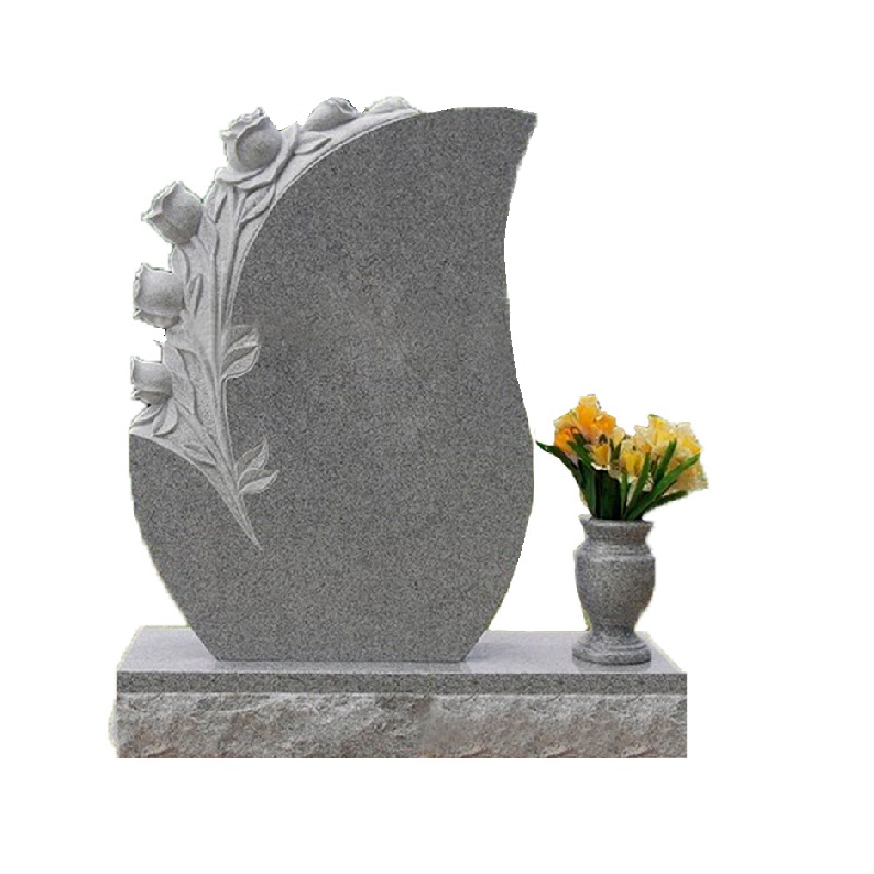 Maker Online Black Granite Stone Cross Carving Ogee Headstone Mold