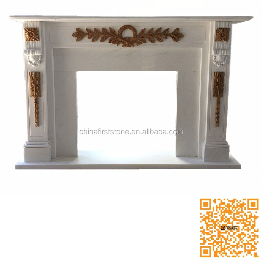 Beige Yellow Marble Fireplace Modern, Stone Veneer Fireplace Natural