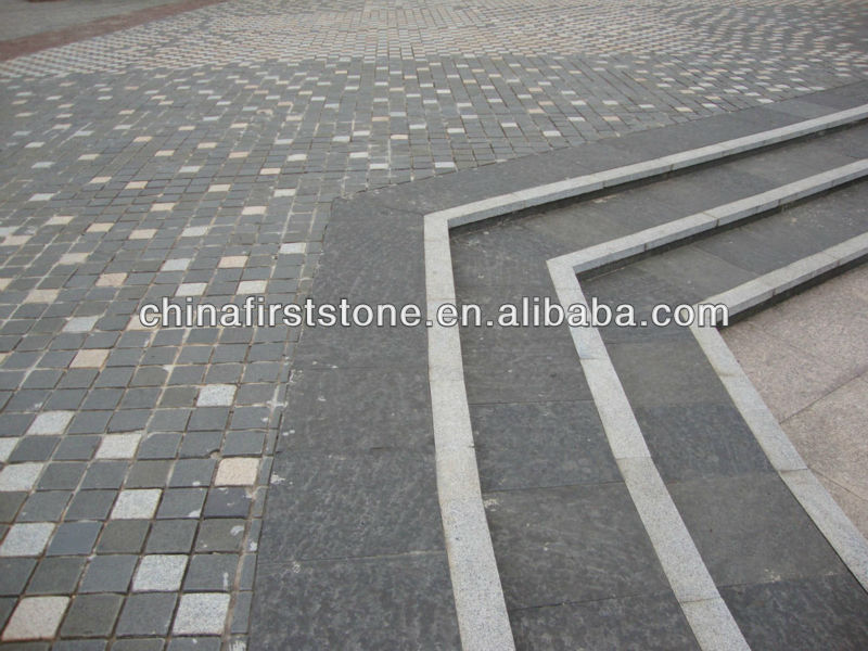 HZM-116 Hot Outfooor Stone Granite Mosaic Design Paving Stone for Pavement or Plaza