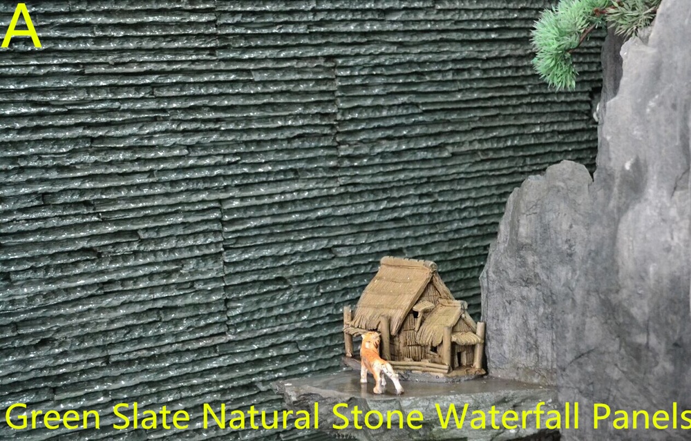 HS003 Green Culture Landscaping Wall Stone Tiles Panel Slate