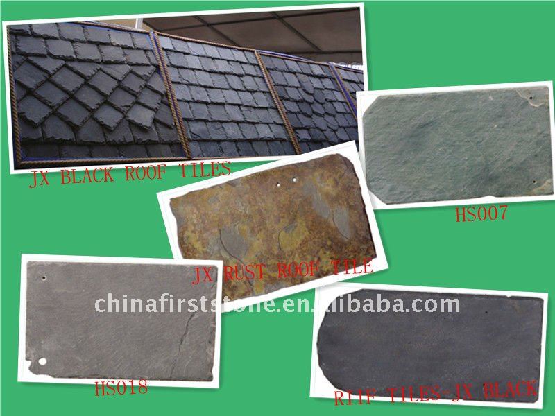 8x8 Black Natural Roof Slate Stone Price