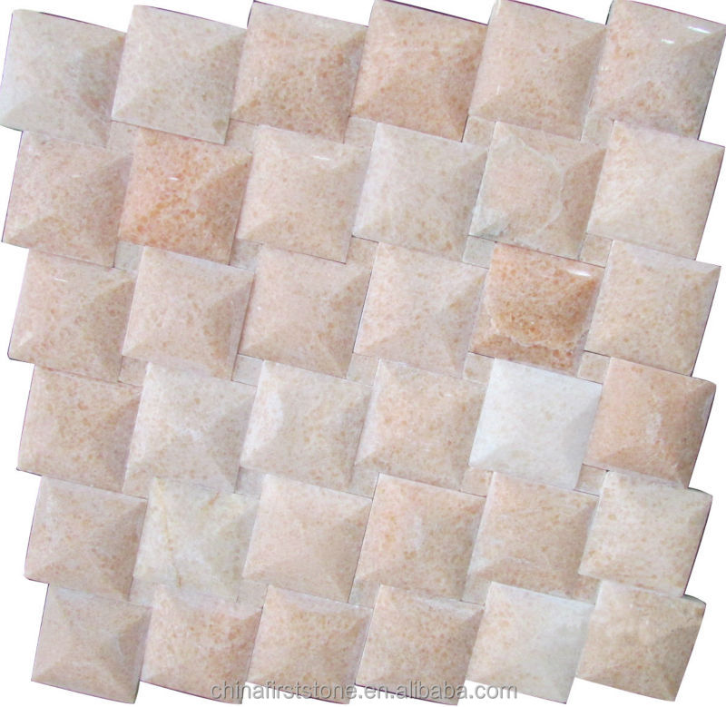 2021 FSMT-287 Hot Selling Good Quality Hotel Building Home Indoor and Outdoor 3D Marble Mosaic Wall Cladding Tiles