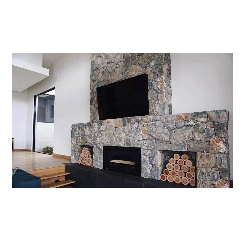 Crazy Stone Panel First Stone - Natural Grey Slate Crazy Decorative Wall Tiles Prices ...