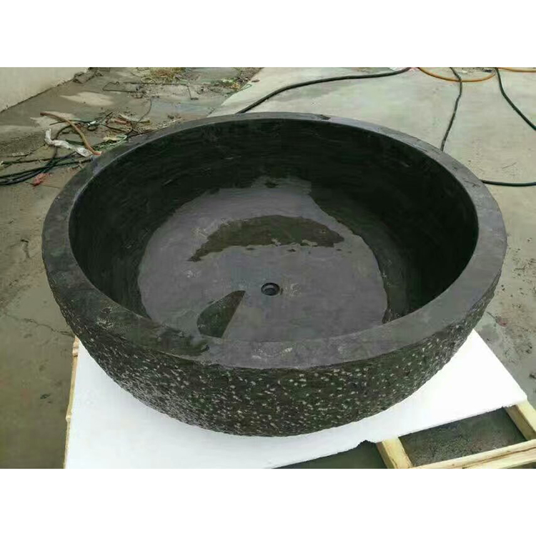 Cheap White Marble Stone Bathroom Bath Tub Round Bathtub