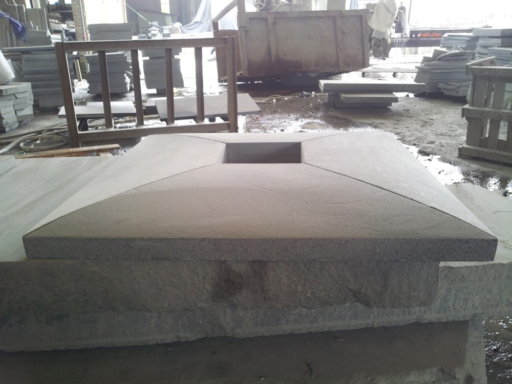 Customized G654 Granite Decorative Easy Stone Coping Border Designs