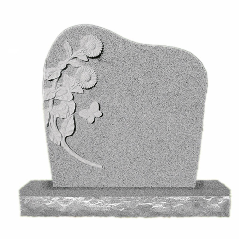 Maker Online Black Granite Stone Cross Carving Ogee Headstone Mold