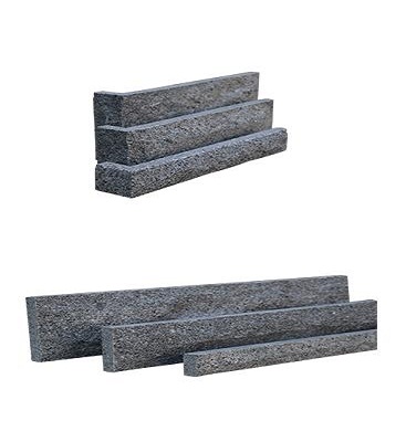 2021 Popular Black Granite Wall patterns Tiles Black Travertine Wall Cladding Tiles Stone Castle Tiles