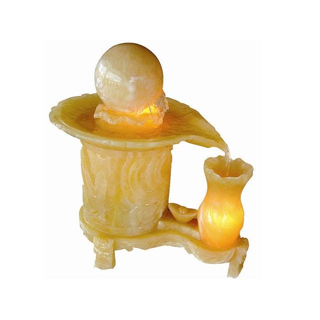 MAF063 Chinese Manufacturer Natural Marble Stone Home Decor Tabletop Fengshui Water Fountain Indoor