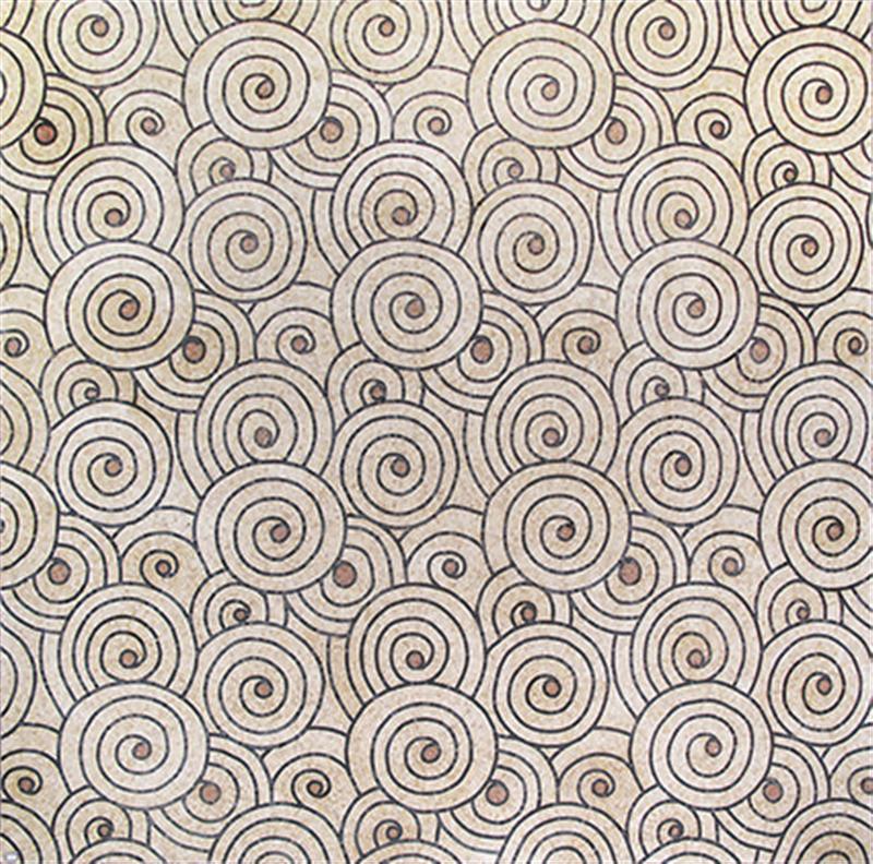 2021 Hot Selling Garden Hotel Park Indoor and Outdoor Polished White Yellow Luxury Villa Floor Waterjet Medallion Tiles