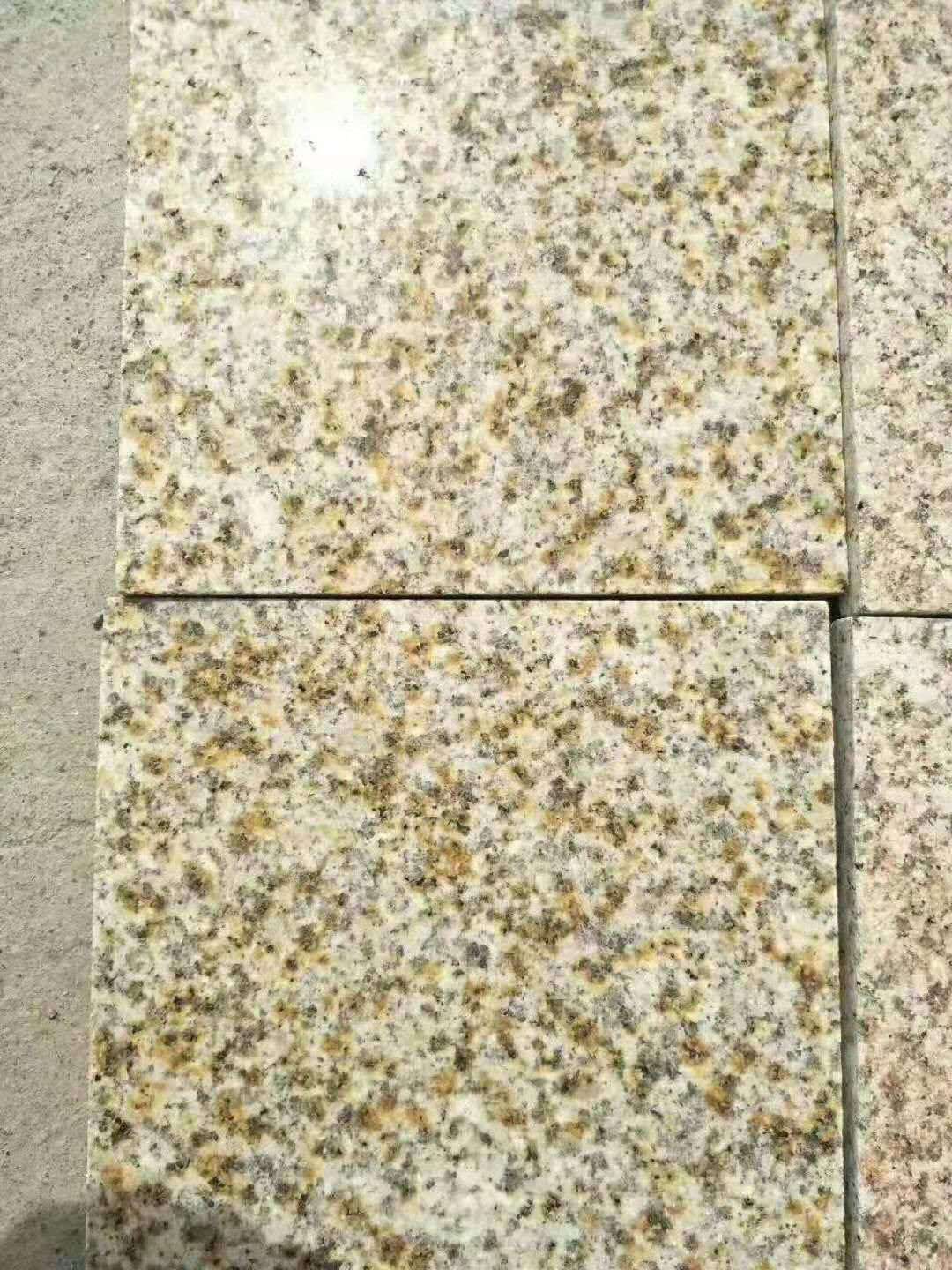 60*60*3CM China Rusty Yellow Granite Sunset Gold Polished Wall Cladding and Flooring Tiles