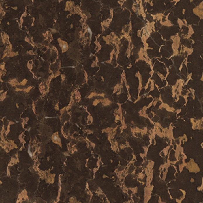 2021 Hot Selling Cheap China Dark Brown Marble Tile with Gold Inlay Golden Flower Thin Marble Tile
