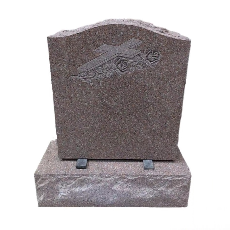 Maker Online Black Granite Stone Cross Carving Ogee Headstone Mold