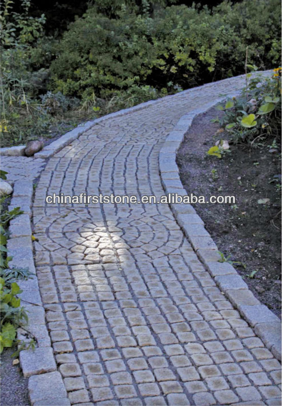 Mixed Gray Colour Granite Garden Flooring Crazy Pattern DIY  Irregular Shaped Paving Natural Stone Paver