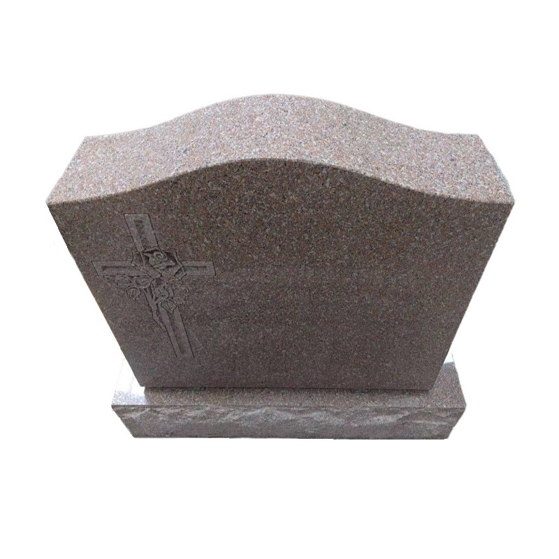 Maker Online Black Granite Stone Cross Carving Ogee Headstone Mold