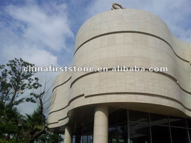 Customized Project Exterior beige Limestone Decorative Stone Wall Covering Panels