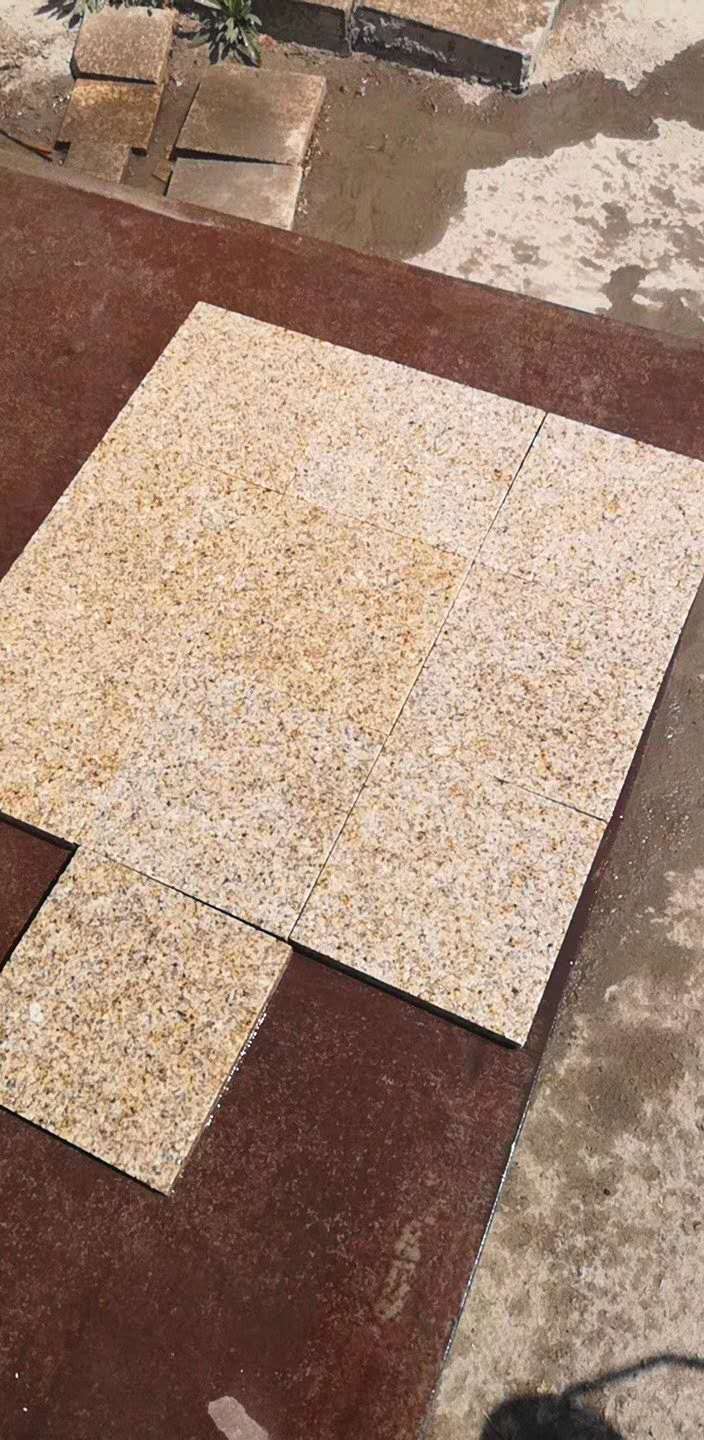 60*60*3CM China Rusty Yellow Granite Sunset Gold Polished Wall Cladding and Flooring Tiles