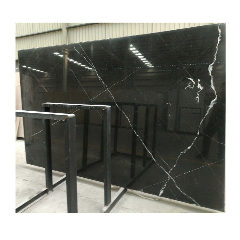 2021 Cheap Nero Marquina Black Marble With White Veins Tiles And Slabs Marble Tiles