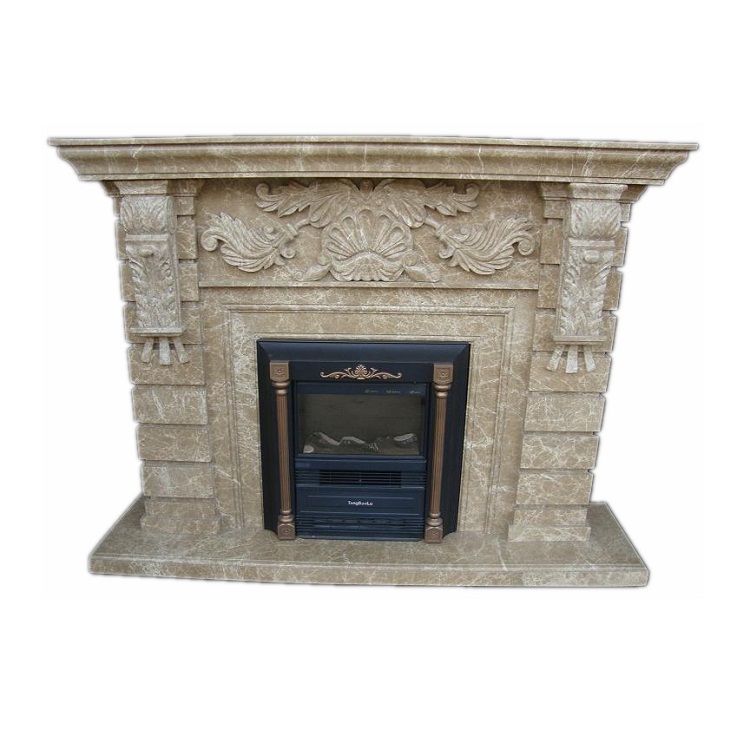 White Marble Fireplace Figure