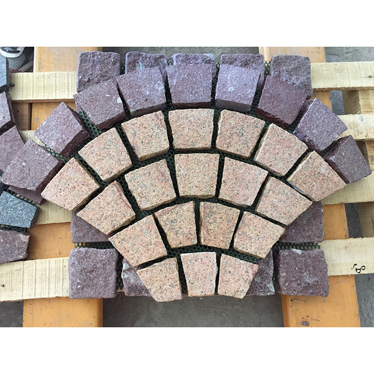DIY Good Quality Popular Outdoor Indoor Custom Size Hot Selling Driveway Natural Cubic Floor Tile White Meshed Granite Pavers