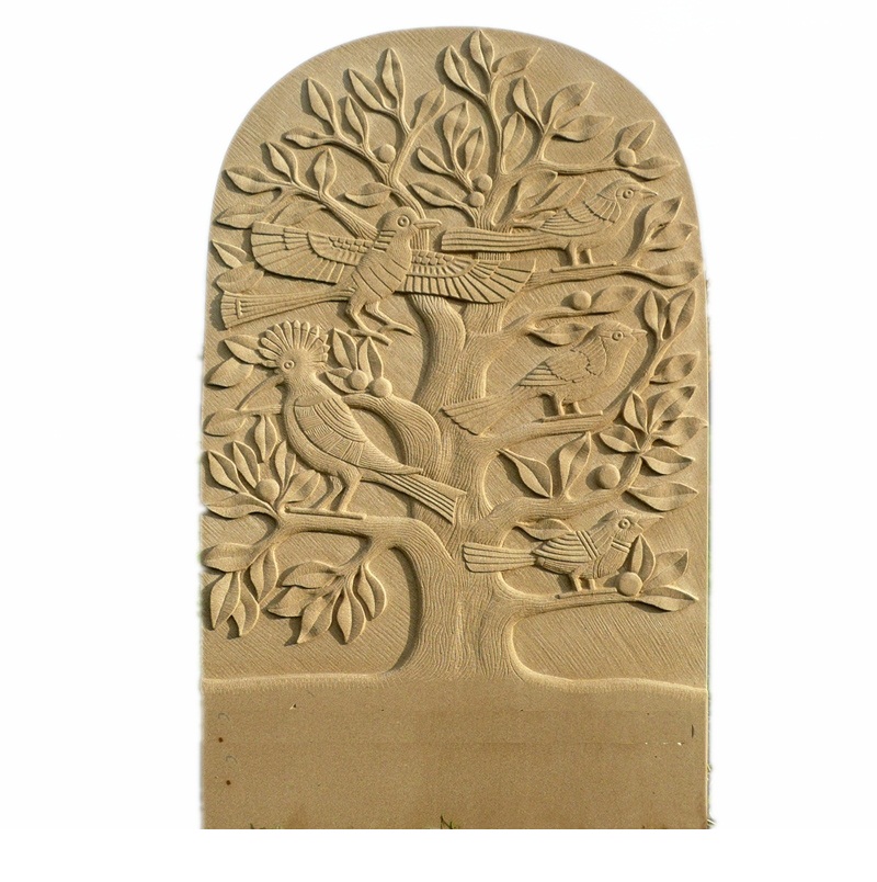 Maker Online Black Granite Stone Cross Carving Ogee Headstone Mold